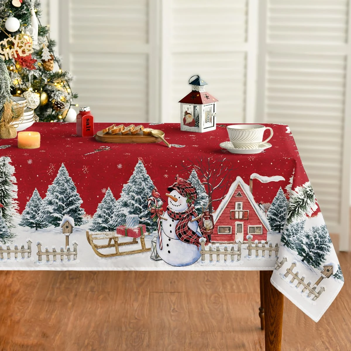 Horaldaily Christmas Tablecloth 60 104 Inch  Winte awhd ca b0bjklb3pj 1