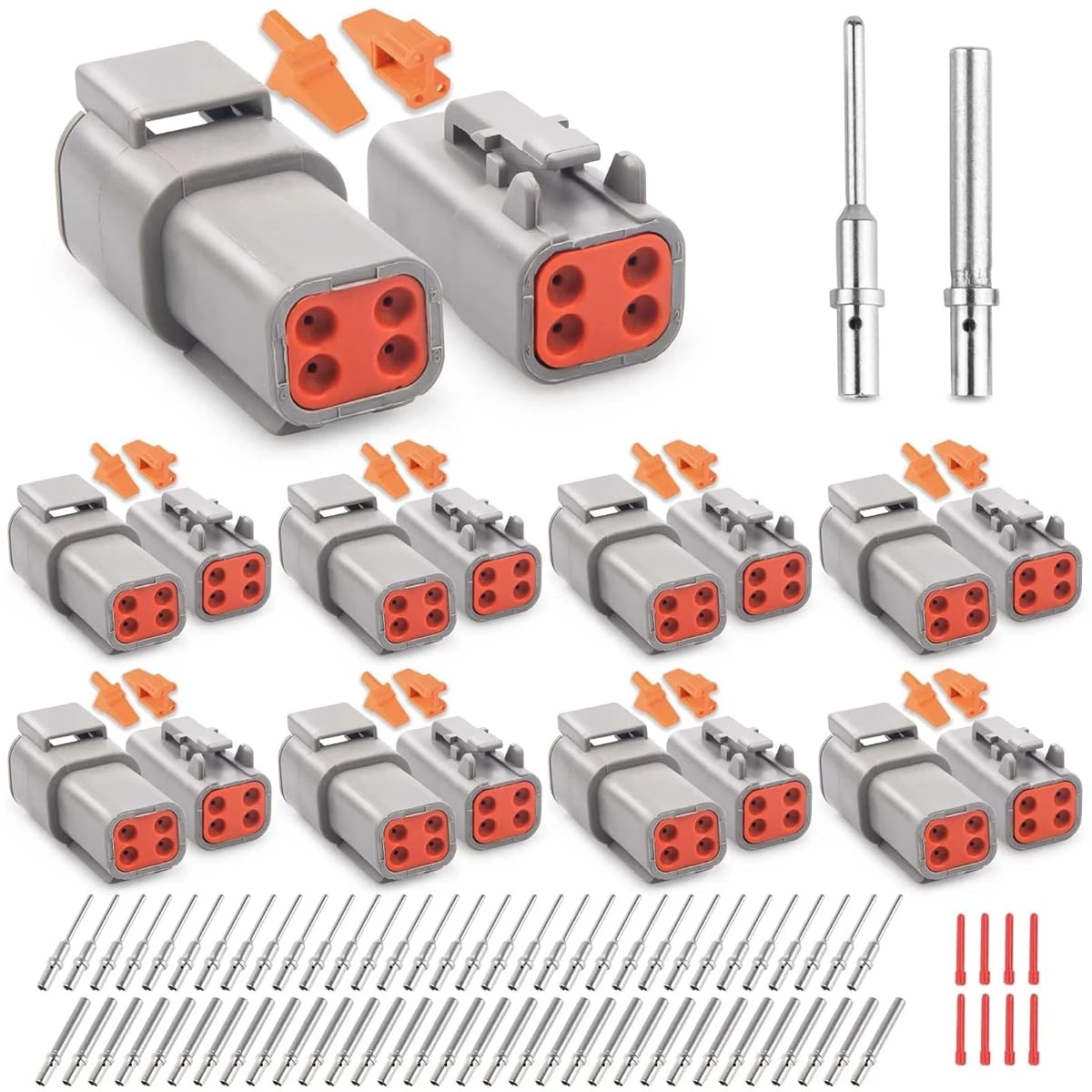 JRready Deutsch 4 Pin Connectors 8 Sets Waterproof awhd ca b0c24791yv 1