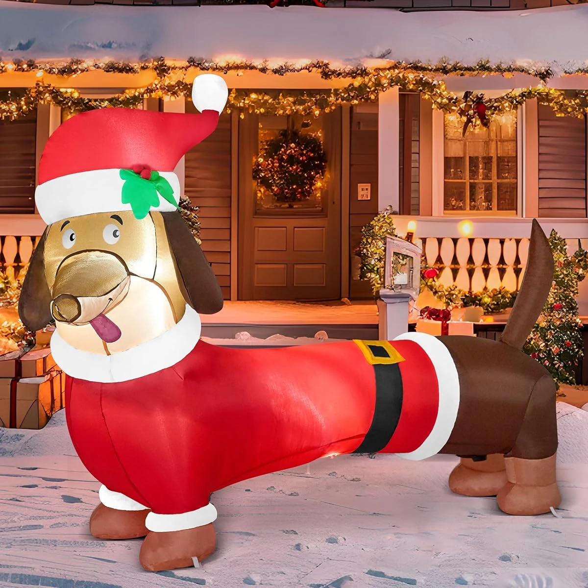Joiedomi 5 FT Christmas Puppy Inflatable Decoratio awhd ca b0771vbhty 1