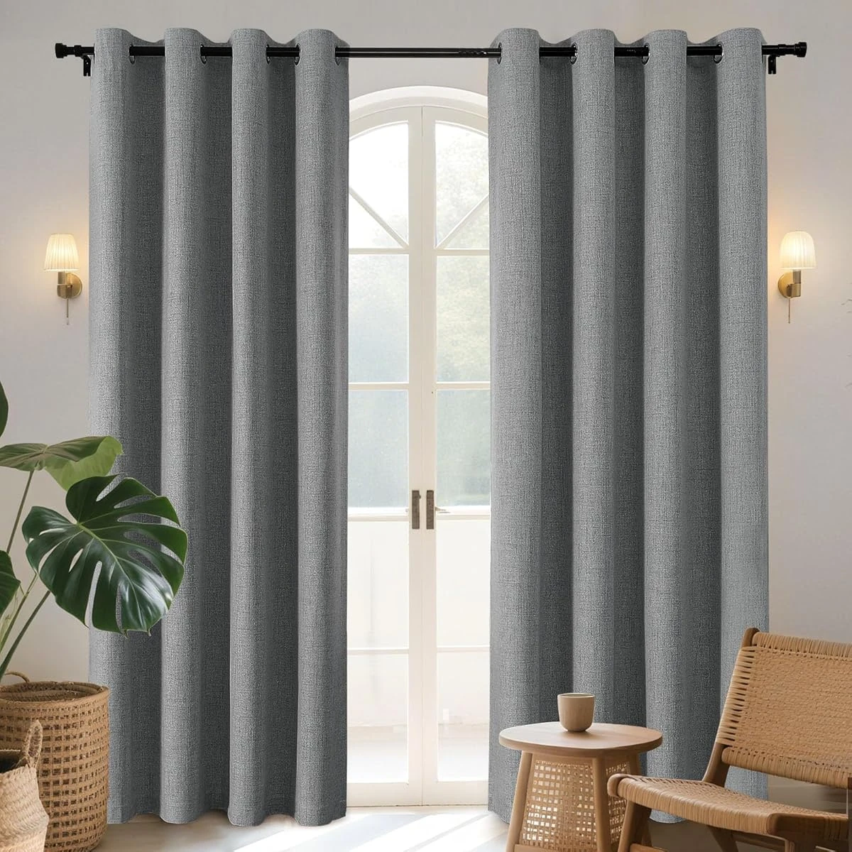 Joydeco Blackout Curtains 96 Inches Long 100 Blac awhd ca b0bx8ct368 1