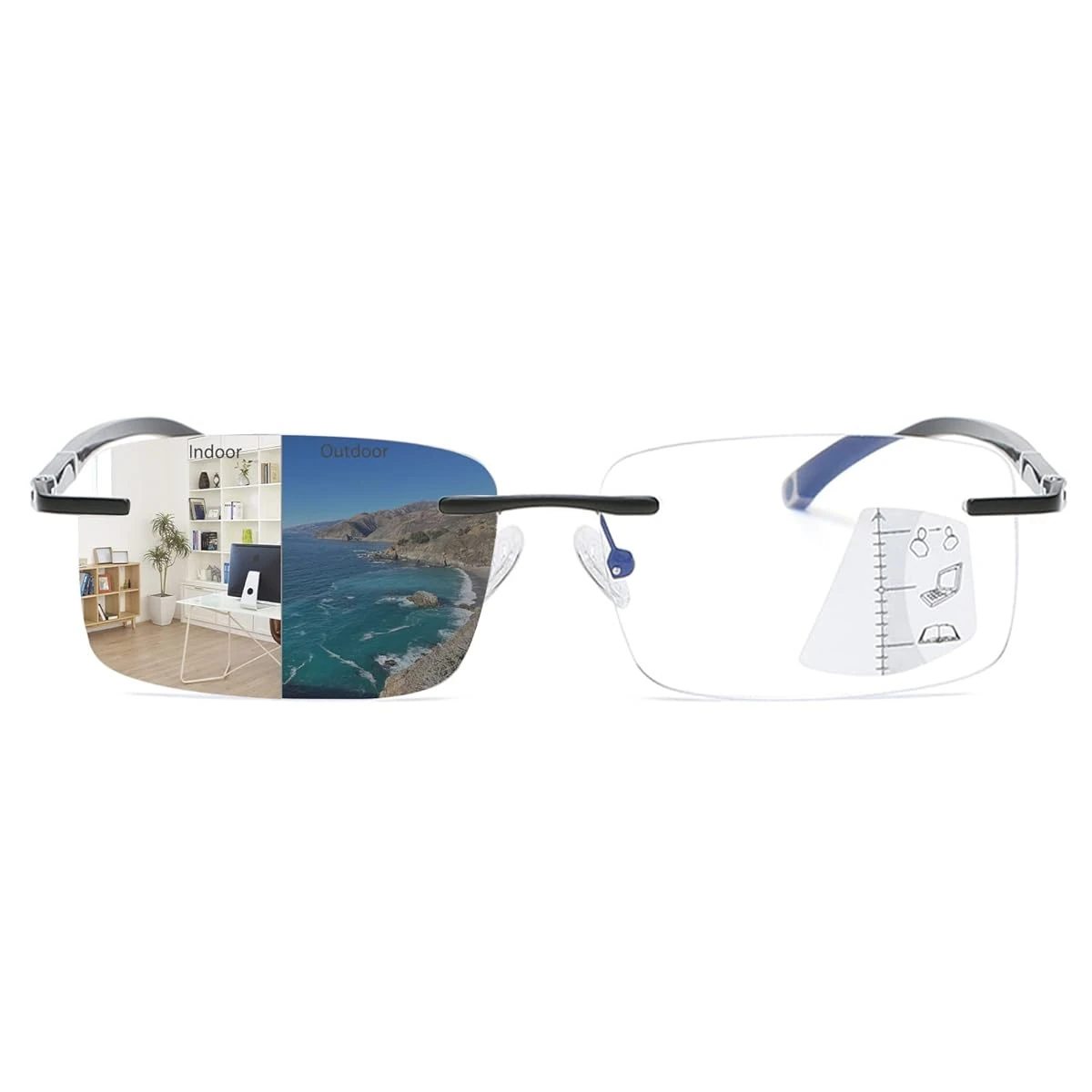 K LAVER Photochromic Progressive Multifocal Readin awhd ca b0b67hhgch 1