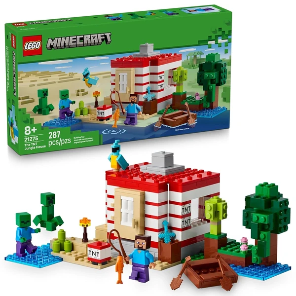 LEGO Minecraft The TNT Jungle House Kids Toy for P awhd ca b0drw3c64r 1
