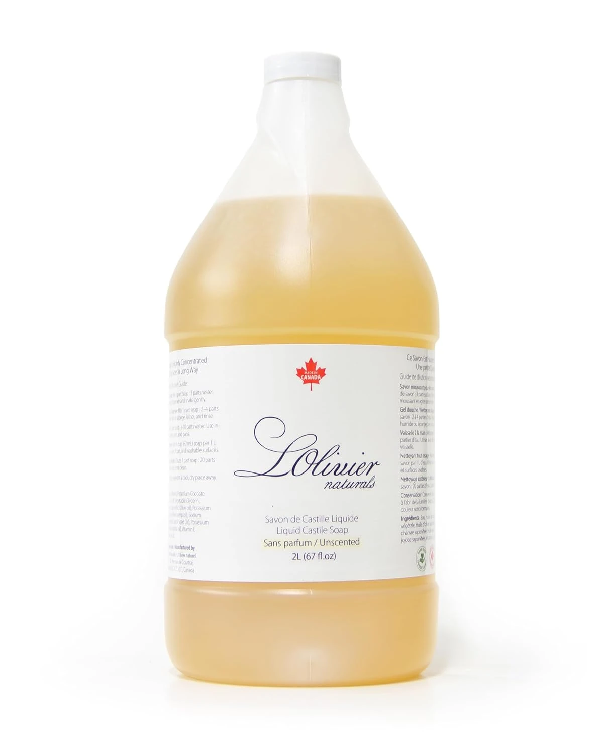 Liquid Castile Soap Unscented   Made in Canada   P awhd ca b0fw2ljymc 1