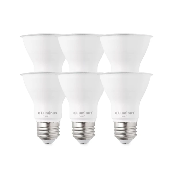 Luminus  6 Pack  PAR20 Led Bulb  50W Equivalent  7 awhd ca b01gsgmpq6 1