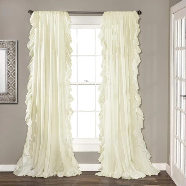Lush Decor Reyna Ruffle Window Curtain Panel Set   awhd ca b074pgvswb 1