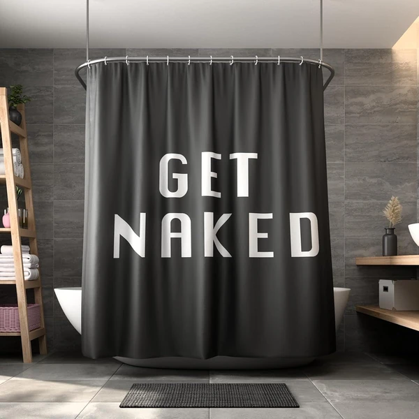MC Numuss Store Get Naked Shower Curtain  Easy Car awhd ca b0ccsdjmcp 1