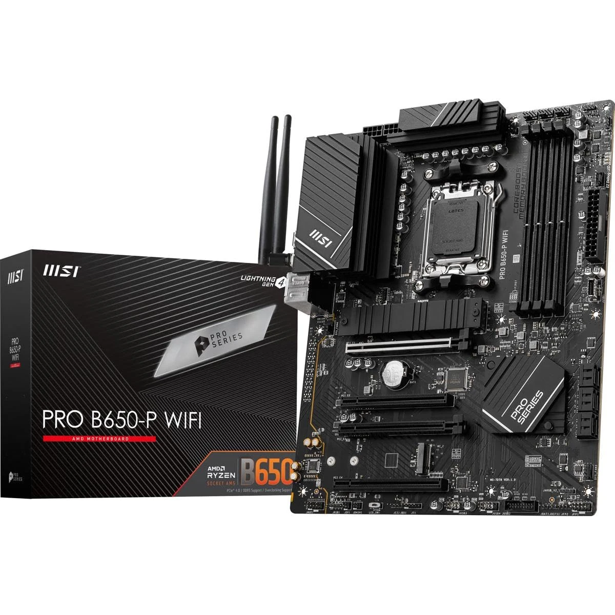 MSI PRO B650 P WiFi ProSeries Motherboard  AMD AM5 awhd ca b0bhbt5bd3 1