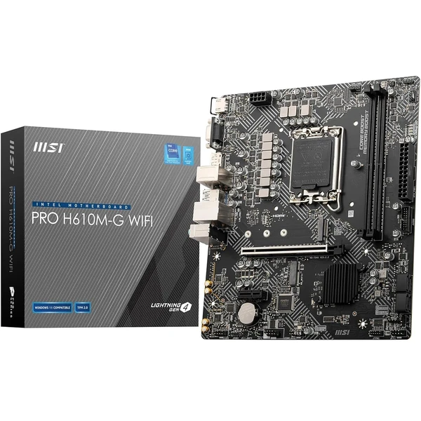 MSI PRO H610M G WiFi Motherboard  Micro ATX   Supp awhd ca b0d3tyxfv7 1