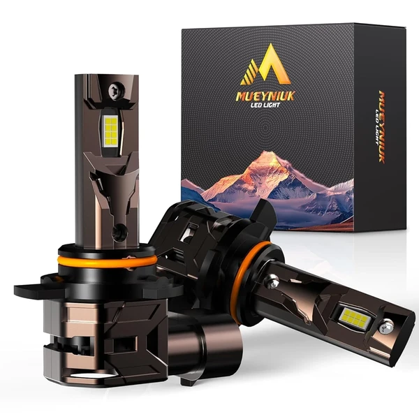 MUEYNIUK Upgraded 9012 HIR2 LED Headlight Bulbs  3 awhd ca b0fdqsp65h 1