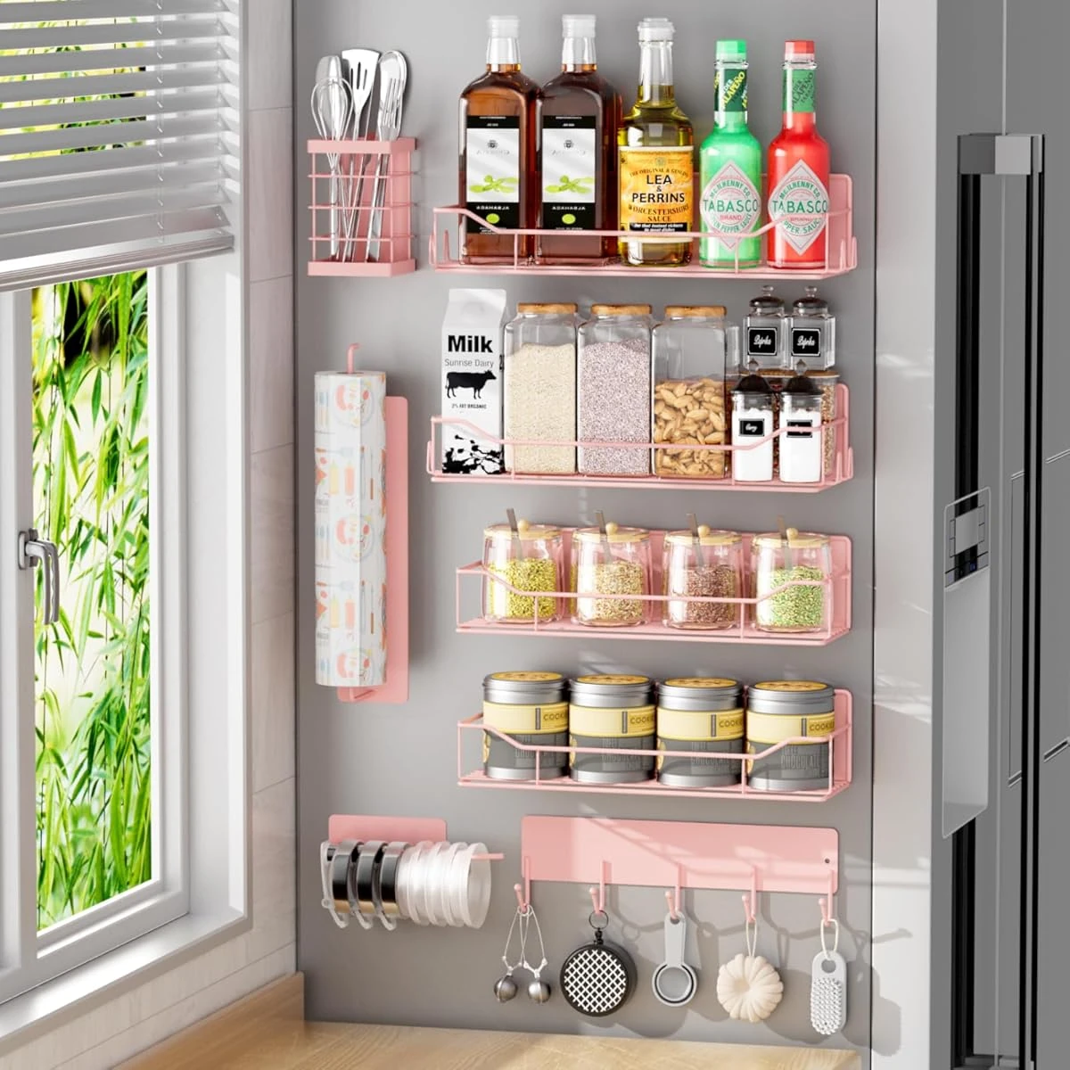 Magnetic Spice Rack for Refrigerator 8 Pack Magnet awhd ca b0d5v7hxhd 1