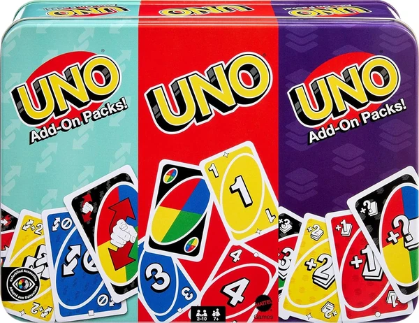 Mattel Games UNO Card Game with 2 Add On Packs   C awhd ca b0d9r9wbqt 1
