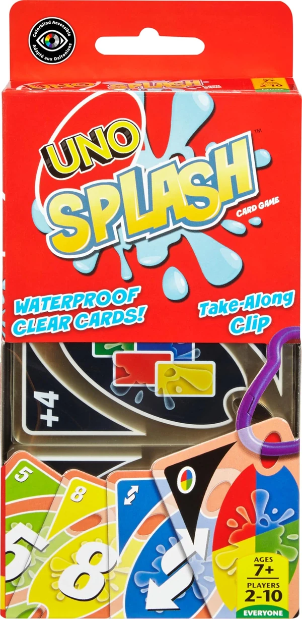 Mattel Games UNO Splash Card Game with Waterproof  awhd ca b00txi1new 1