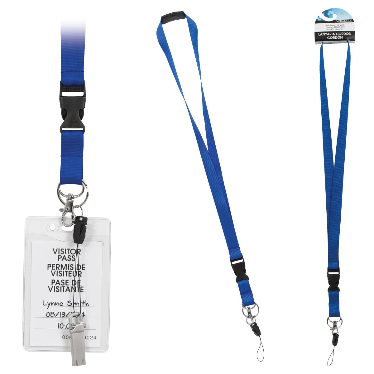 Merangue  12 Packs Bundle  Blue Lanyard with Break awhd ca b0dw4f2lxw 1