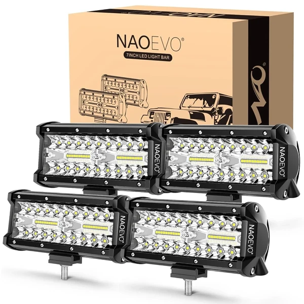 NAOEVO 7 inch LED Light Bar  480W 48 000LM Offroad awhd ca b0cbtvj5l5 1