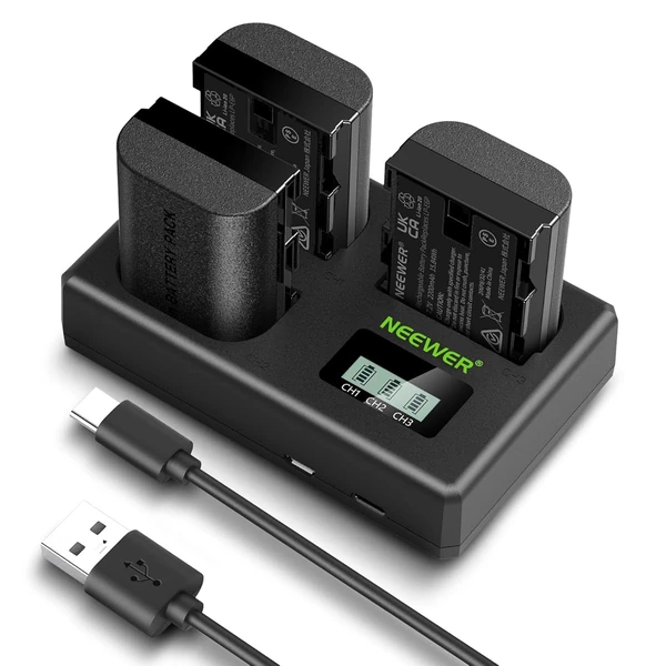 NEEWER Replacement Battery and Charger Set for LP  awhd ca b0dhvrvt98 1