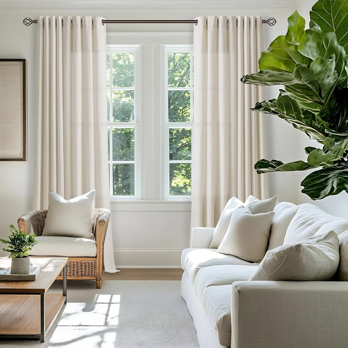 Natural Linen Curtains 84 Inch Long for Living Roo awhd ca b0f2f23hxx 1