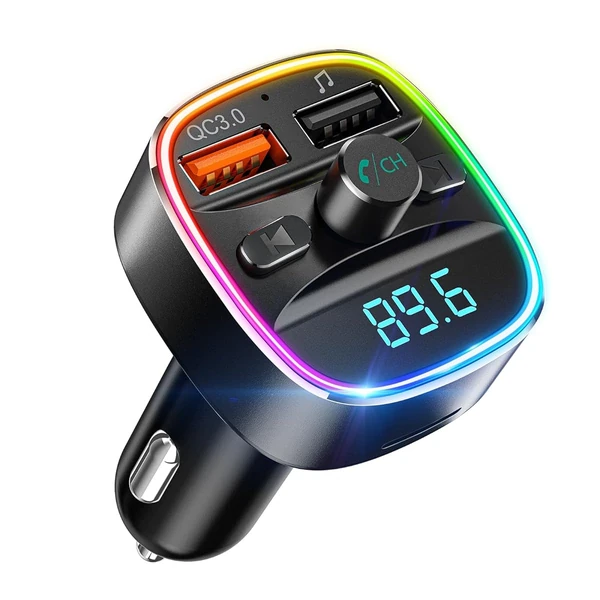 Nulaxy Bluetooth FM Transmitter for Car  Upgraded  awhd ca b07l8y62zr 1