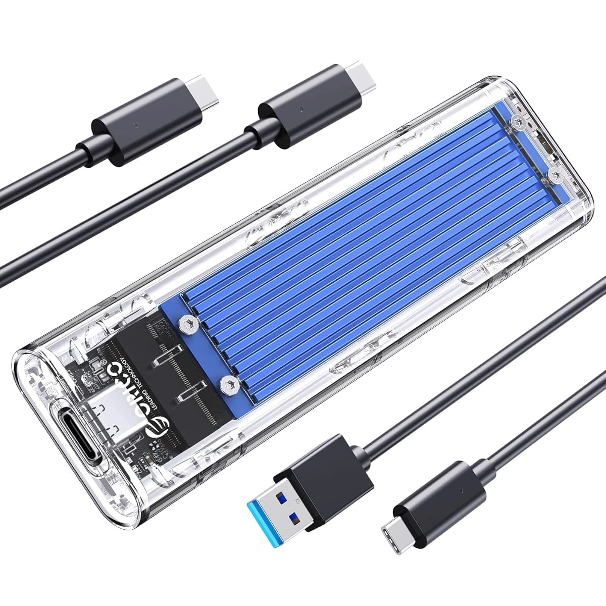 ORICO NVME M 2 to Type C USB3 1 Gen2 10Gbps Transp awhd ca b08qtpfg95 1