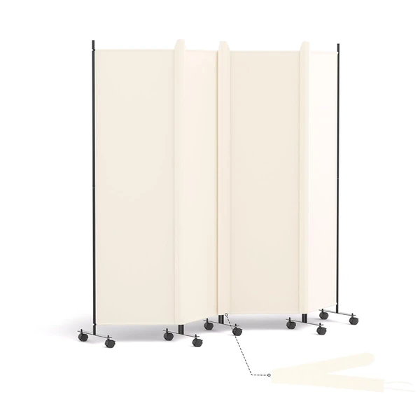 OUDUCK 4 Panel Room Divider Folding Privacy Screen awhd ca b0dw8xyrxg 1