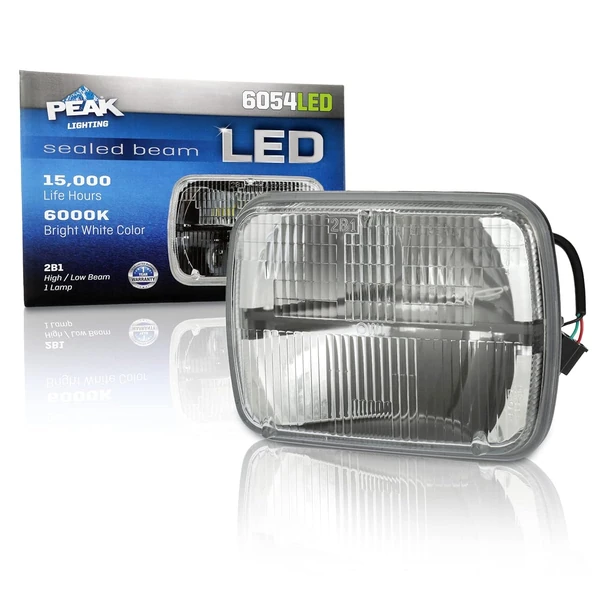 PEAK H6054 Sealed Beam 6000K LED Headlight awhd ca b0bnspv3ht 1