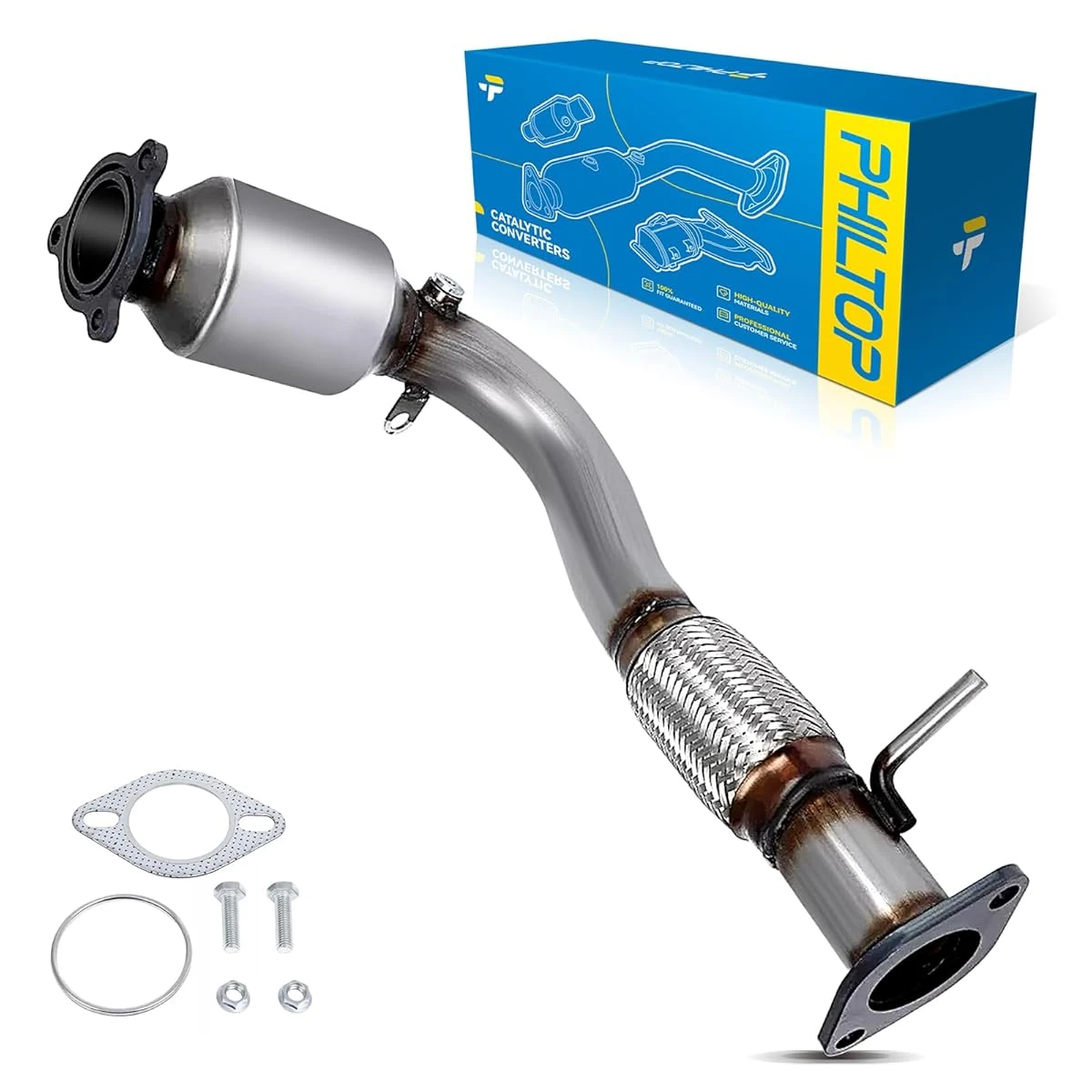 PHILTOP Front Catalytic Converter Direct Fit Compa awhd ca b0dyccwpmt 1