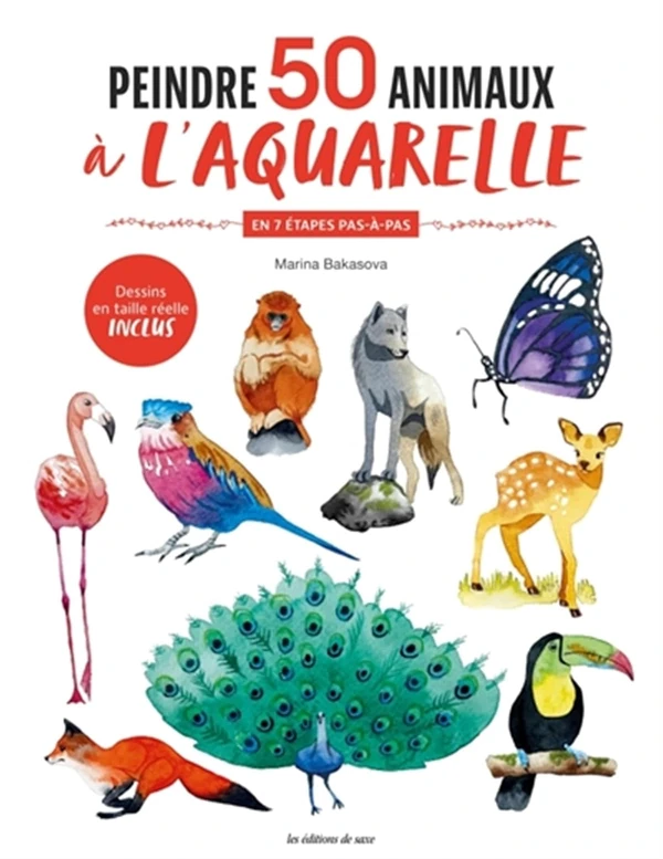 Peindre 50 animaux   l aquarelle   En 7  tapes pas awhd ca 2756539643 1