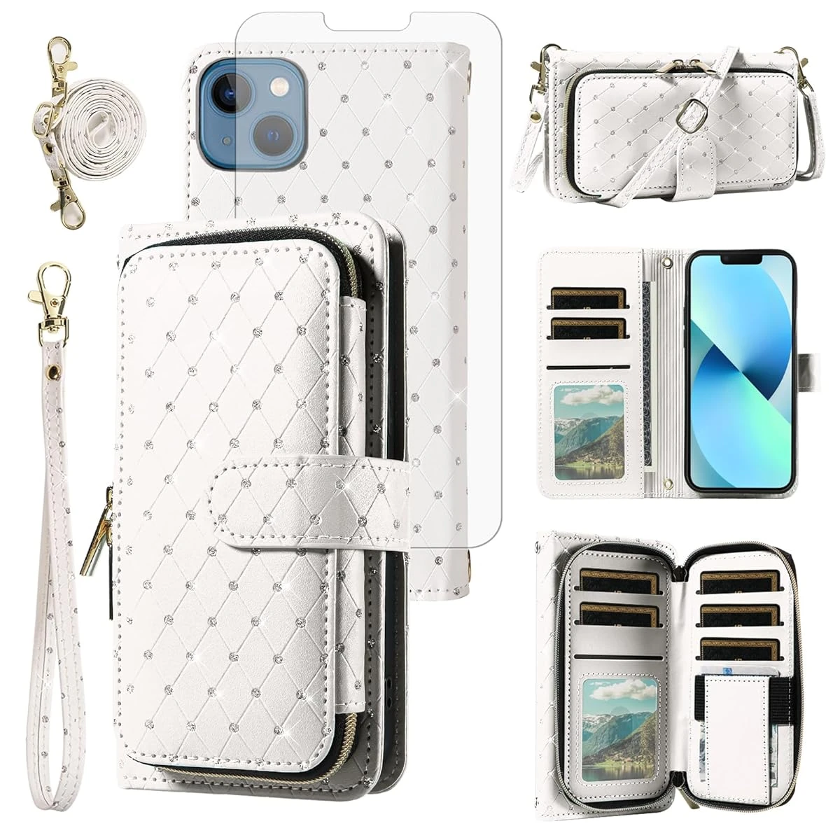 Phone Cover for iPhone 13 Mini 5 4 inch Wallet Cas awhd ca b0fbrzsszg 1
