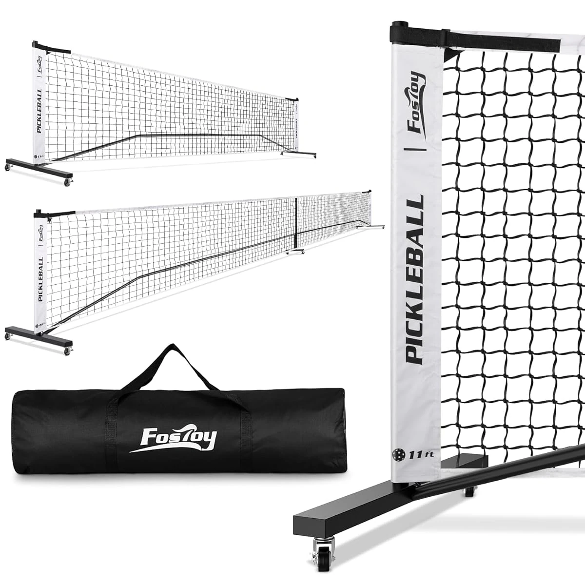 Portable Pickleball Net Set with Wheels  Regulatio awhd ca b0cbrmyqfr 1