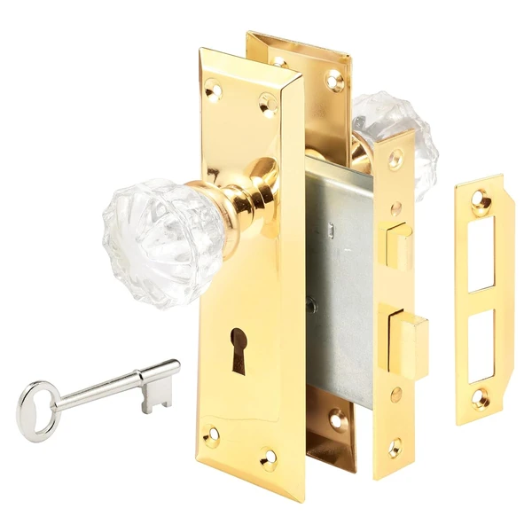 Prime Line E 28336 Mortise Keyed Lock Set with Gla awhd ca b0cxfc1y15 1