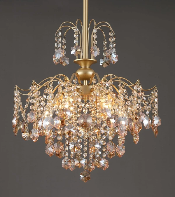 Q S Modern Gold Crystal Chandelier Amber Crystal P awhd ca b0cssv969k 1