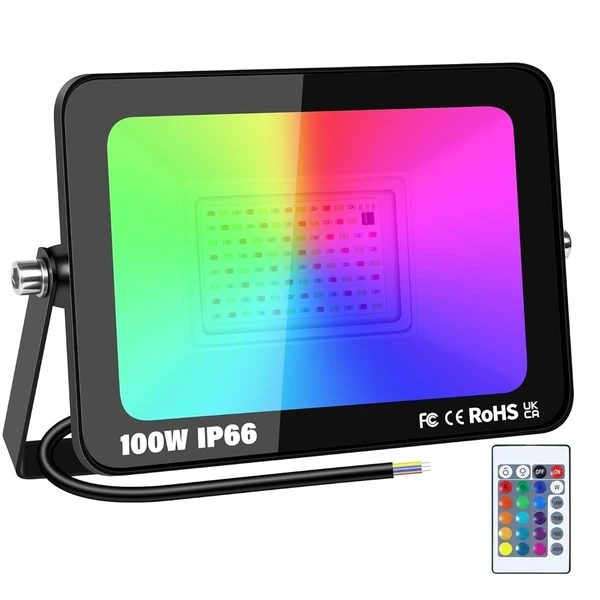 RIGIDON 100W LED Flood Light Outdoor  16 Colour Ch awhd ca b0d31cq5q9 1
