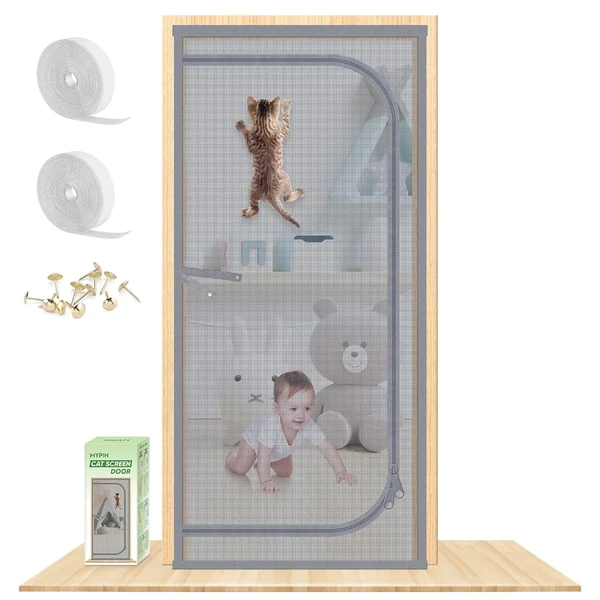 Reinforced Cat Screen Door  Fits Door Size 34  x 8 awhd ca b0d8rz5t13 1