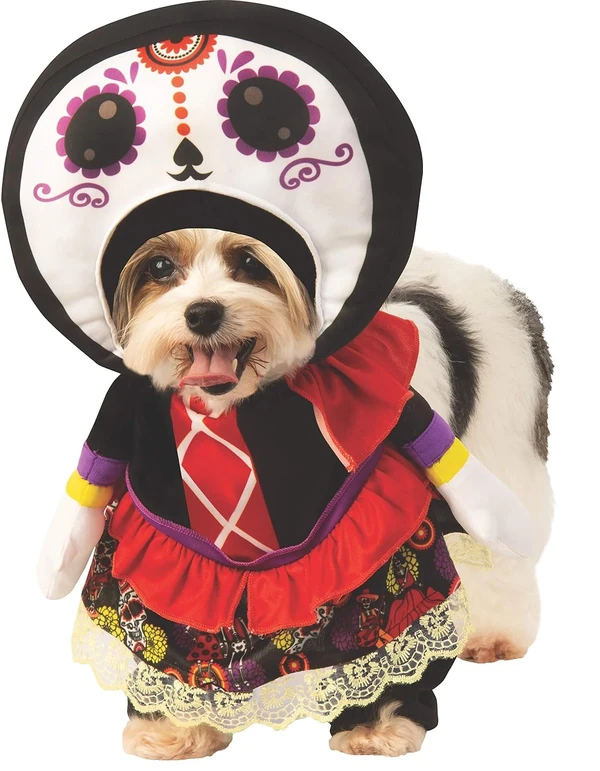 Rubie s Day of The Dead Lady Pet Costume awhd ca b07qk3z3tk 1