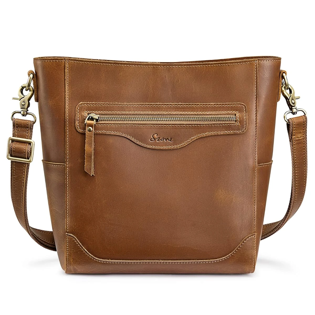 S ZONE Women Genuine Leather Bucket Shoulder Bag V awhd ca b09vszzm7n 1