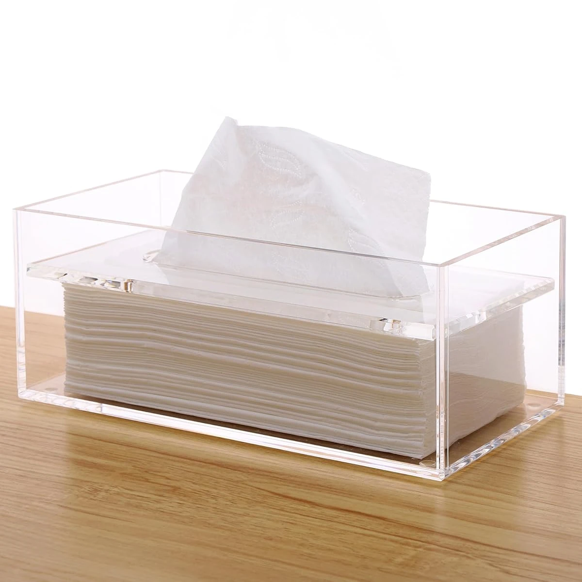 SANRUI Acrylic Tissue Box Cover  Clear 8MM Sunken  awhd ca b0cpdccf2k 1