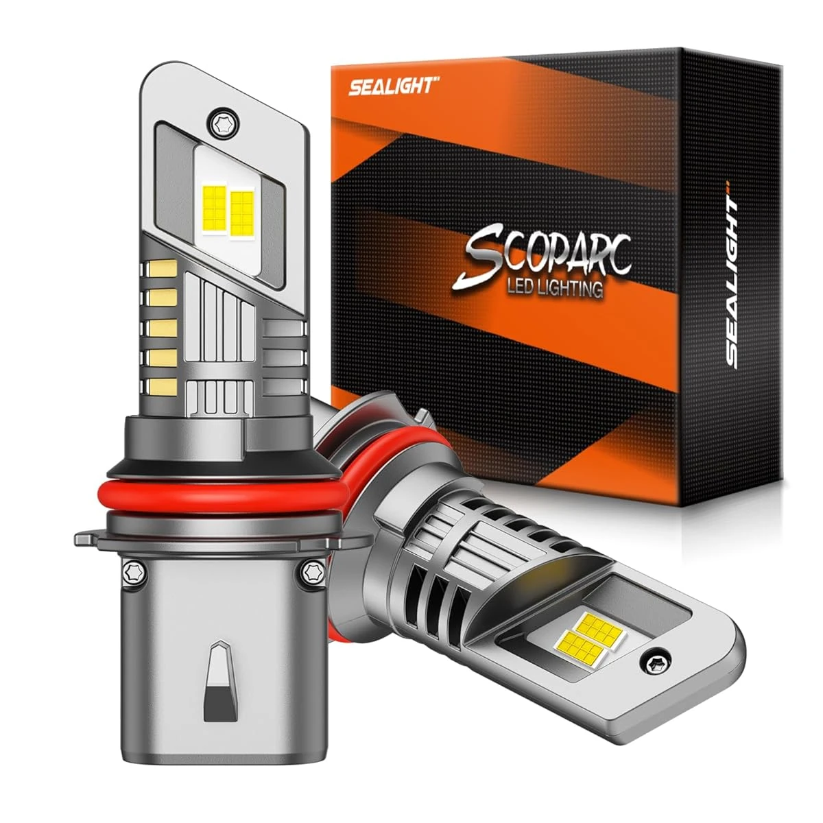 SEALIGHT 9004 LED Headlight Bulbs 30000LM 6500K Co awhd ca b0dxq71pws 1