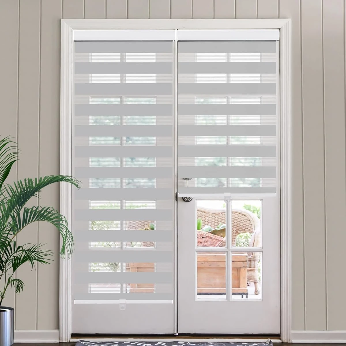 SEEYE Cordless Zebra Blinds for Window  French Doo awhd ca b0dfm4n9rx 1