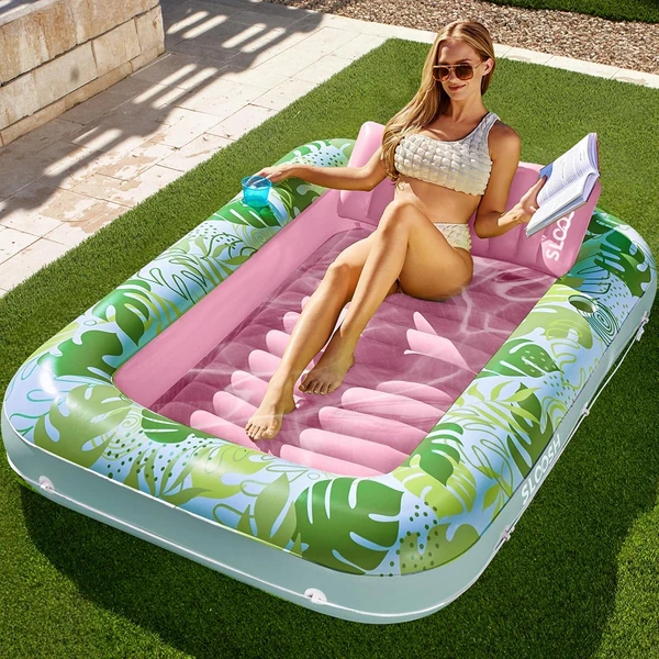SLOOSH Inflatable Tanning Pool Lounger Float  70   awhd ca b0clmzgync 1