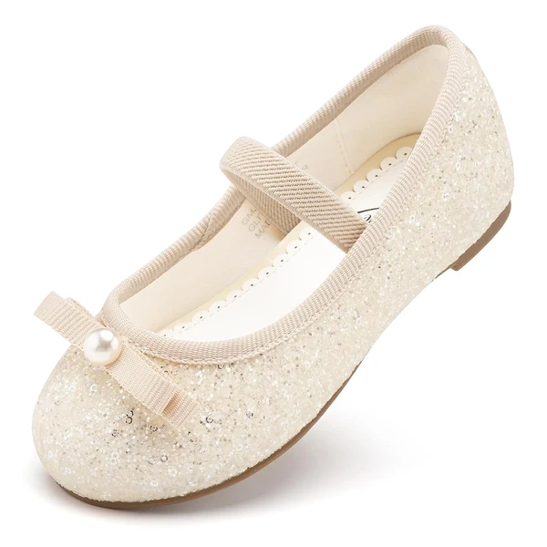 STELLE Girls Glitter Dress Shoes Flower Wedding Ma awhd ca b0drbvzfqj 1