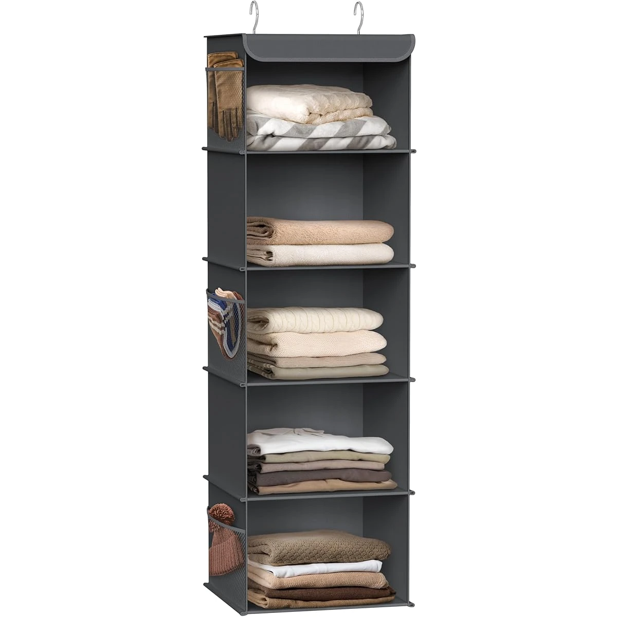 SimpleHouseware 5 Shelves Hanging Closet Organizer awhd ca b07mzjgjhj 1