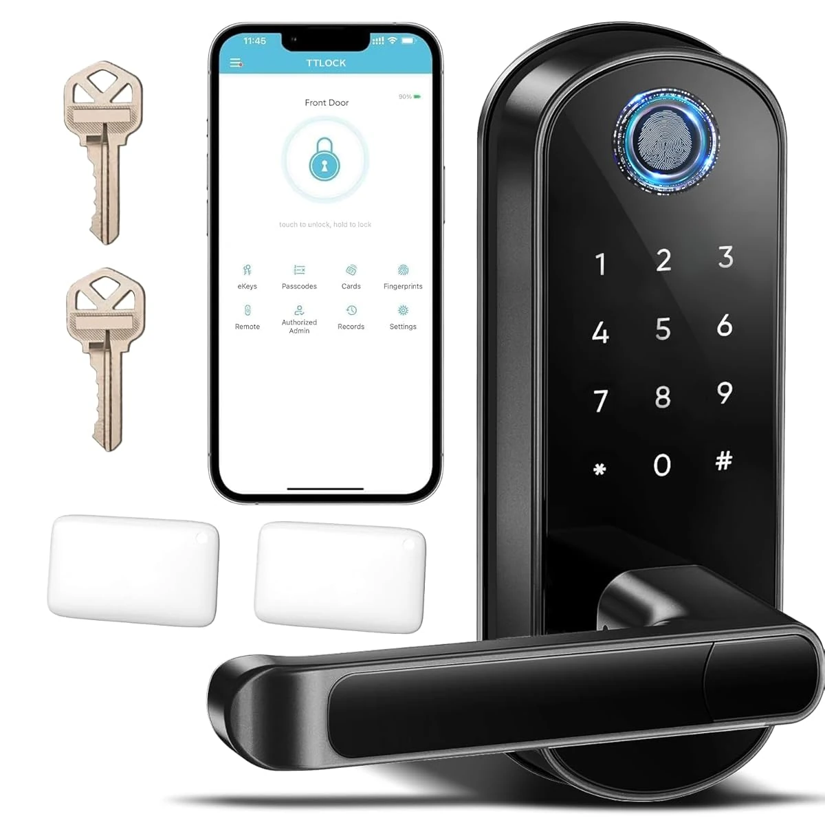 Smart Lock with Handle  Smart Electronic Door Lock awhd ca b0f1mhhhn3 1