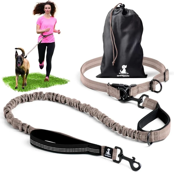 SparklyPets Hands Free Dog Leash for Medium and La awhd ca b0bwz1s87b 1