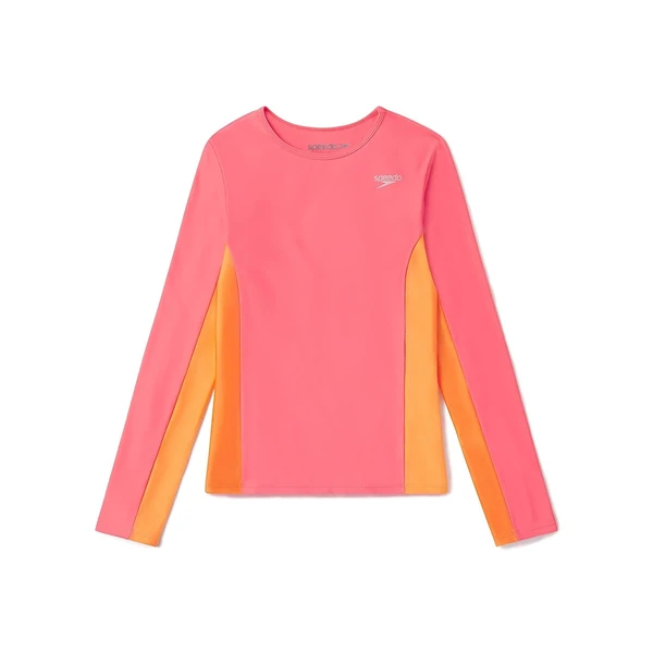 Speedo Girls Splice Rashguard UV Protection Long S awhd ca b0brxh3z9d 1