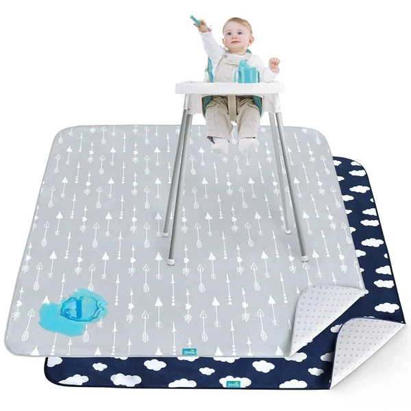 Splat Mat Under High Chair  2 Pack for Eating Mess awhd ca b0bsgs3d6h 1
