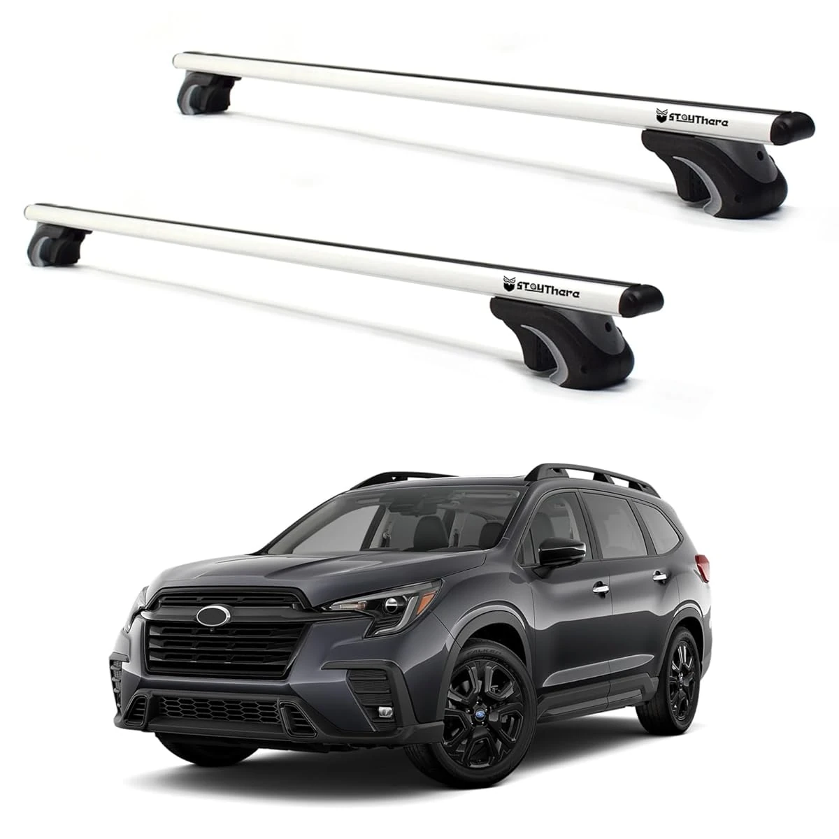 Stay There Car Roof Rack Cross Bars 56 Aero Thick  awhd ca b07fyct4rs 1