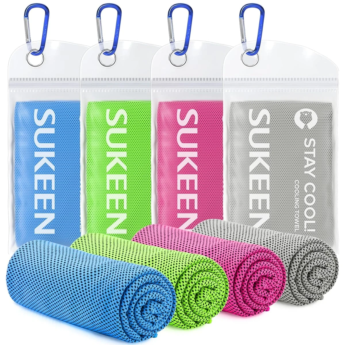 Sukeen  4 Pack  Cooling Towel  40 x12    Ice Towel awhd ca b073f1tbmr 1