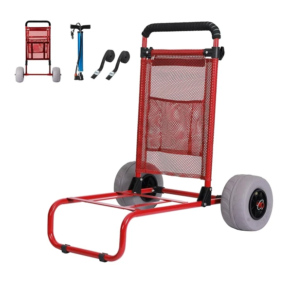 SunnyFeel Beach Dolly with Balloon Wheels for Sand awhd ca b0f98tgxn9 1