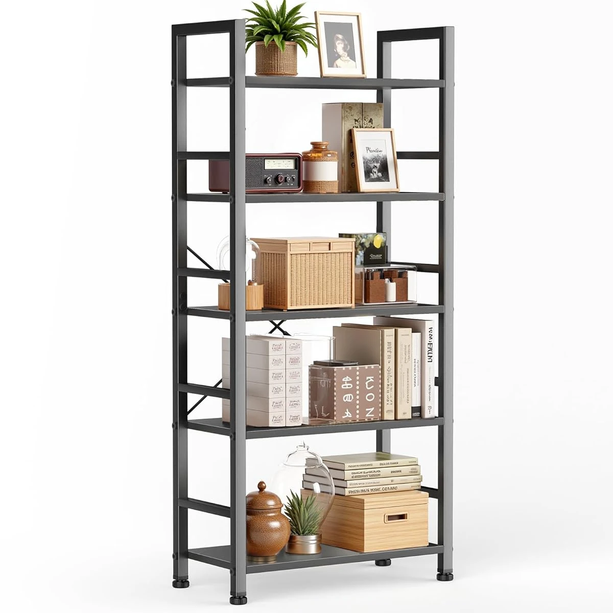 Sweetcrispy 5 Tiers Bookshelf Classical Modern Bo awhd ca b0fjxtx5fc 1