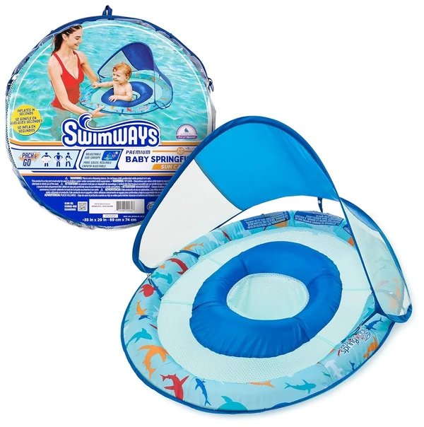 Swimways Baby Spring Float  Baby Pool Float with C awhd ca b0ccw6ls17 1