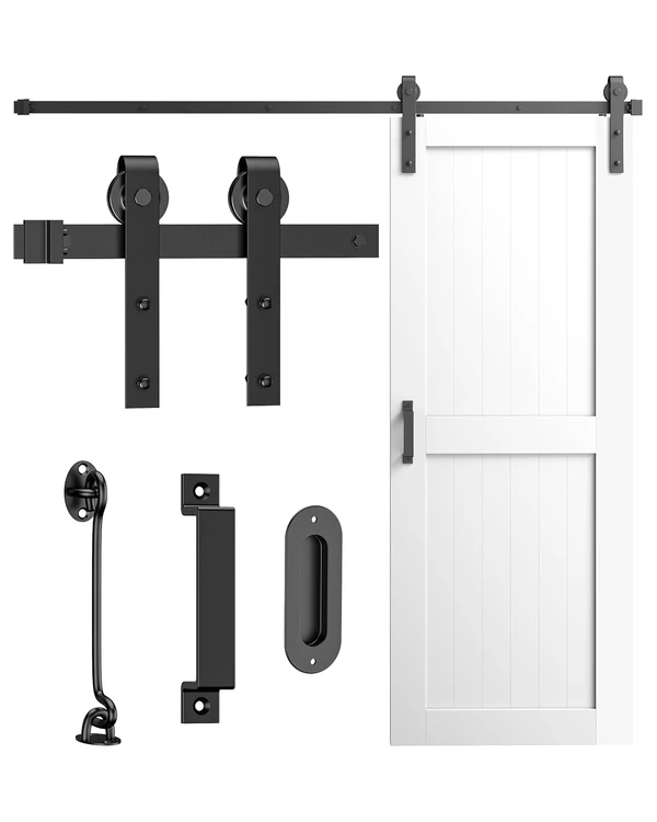 TITECK 8FT Sliding Barn Door Hardware Kit  Heavy D awhd ca b0dhzfhh9f 1